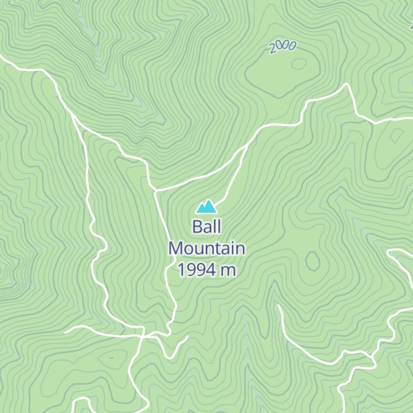 Map of Ball Mountain