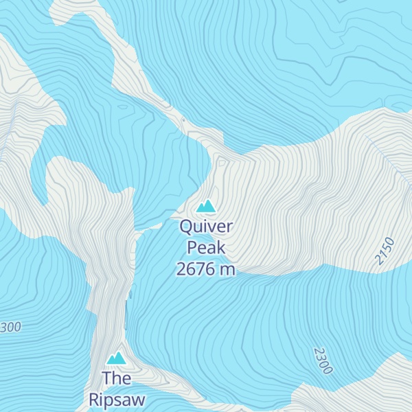 Map of Quiver Peak