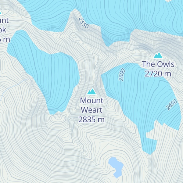 Map of Mount Weart