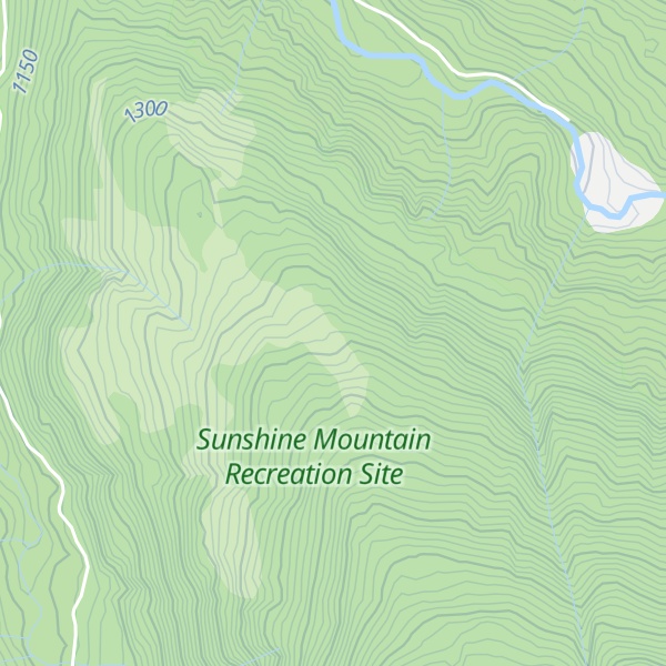 Map of Sunshine Mountain Cabin