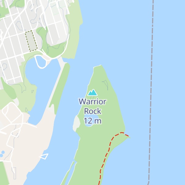 Map of Warrior Rock