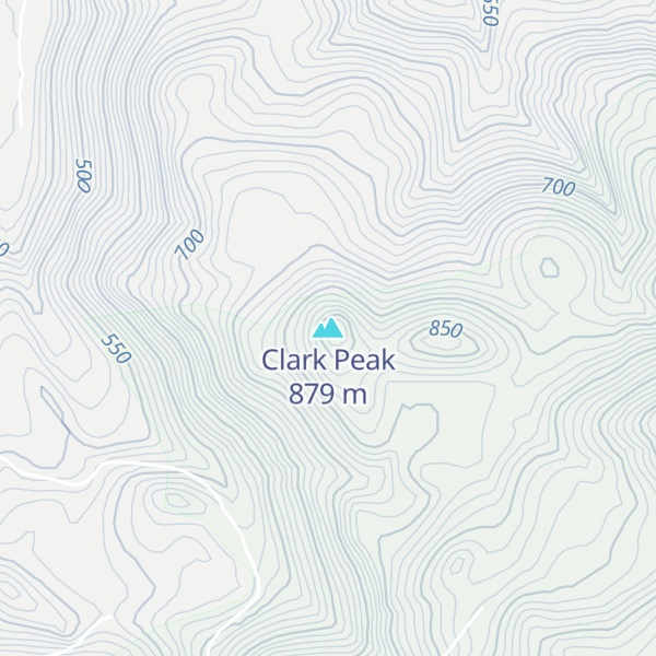 Map of Clark Peak