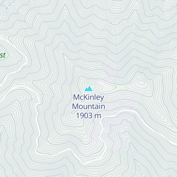 Map of McKinley Mountain