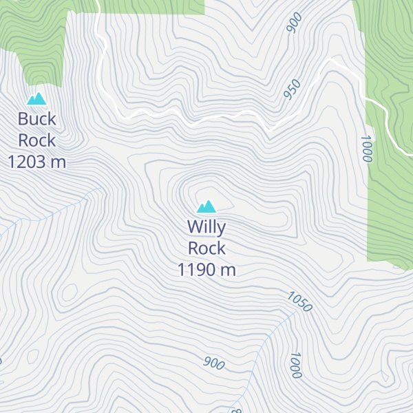 Map of Willy Rock