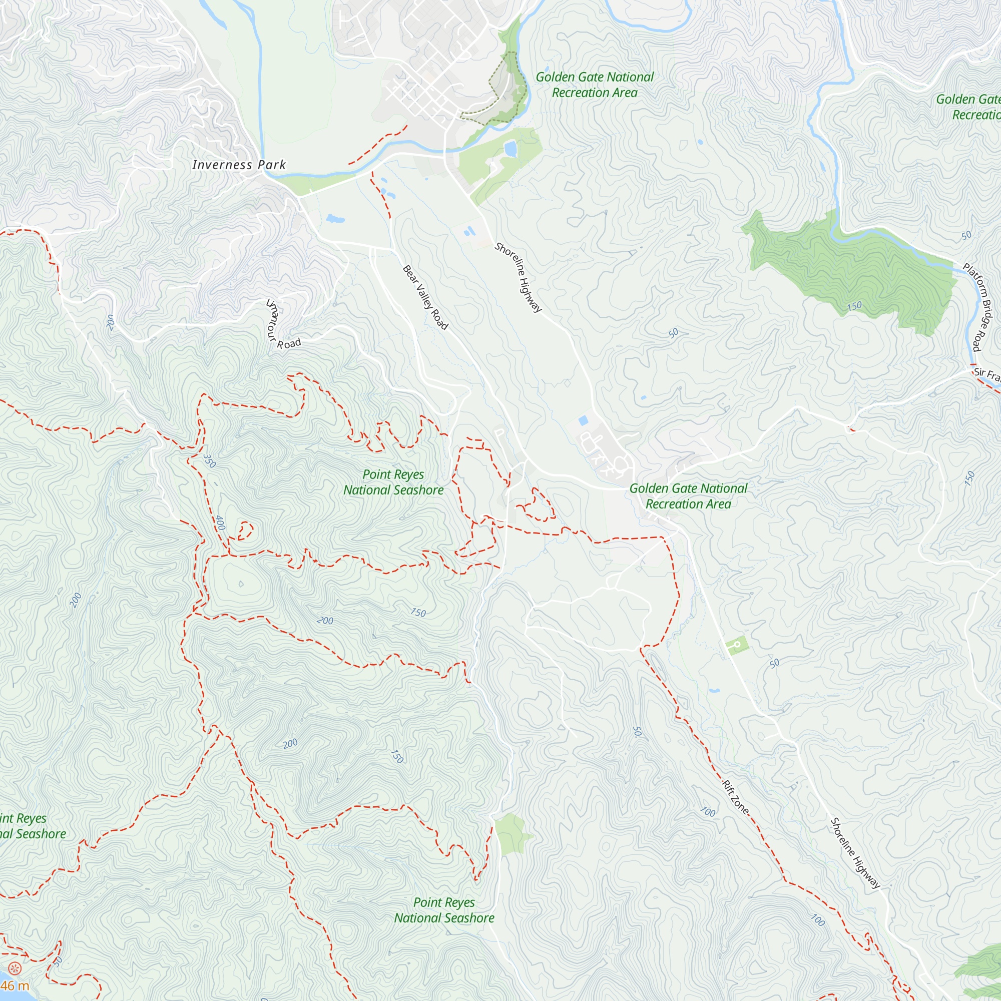 Bear Valley Visitor Center map