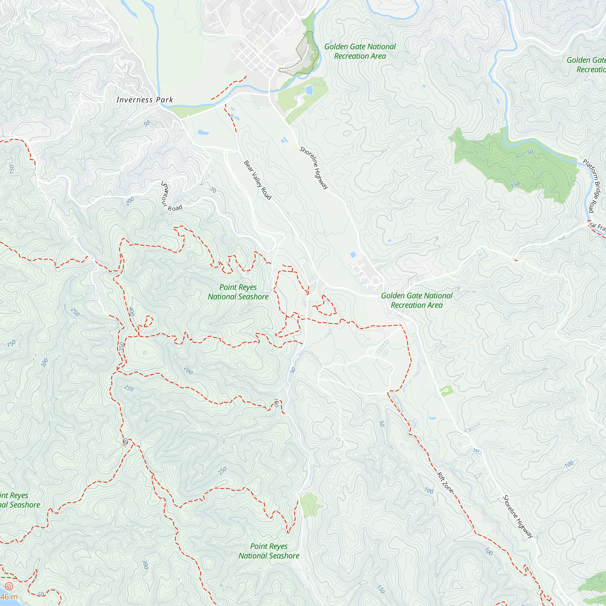 Bear Valley Visitor Center map