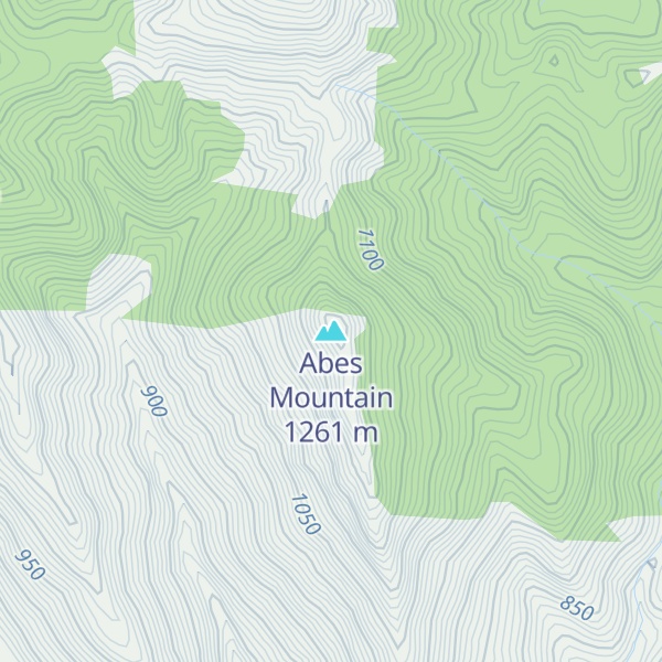 Map of Abes Mountain