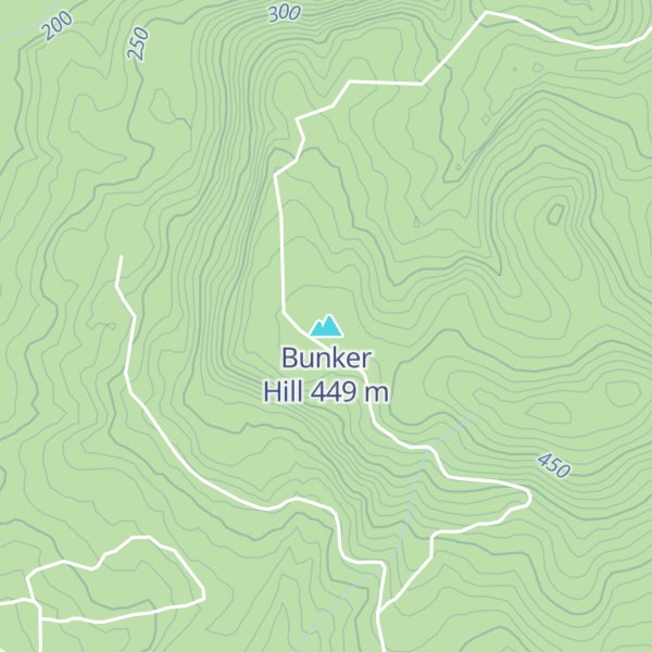 Map of Bunker Hill