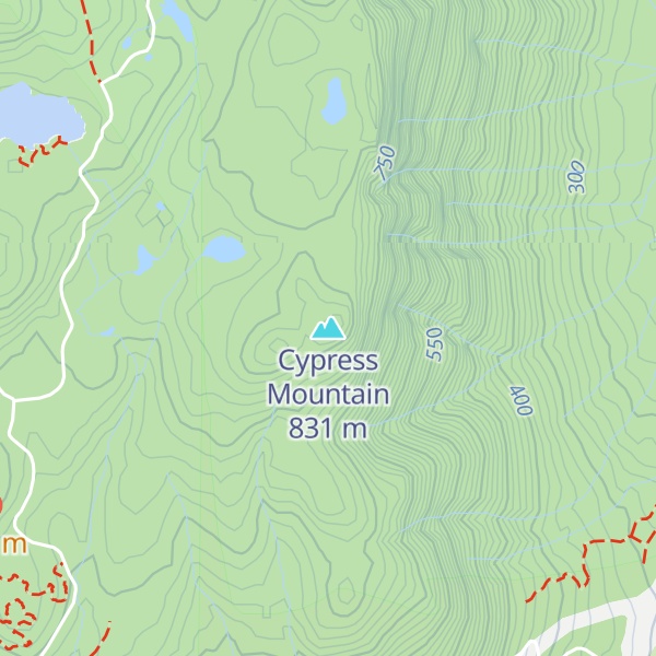 Map of Cypress Mountain
