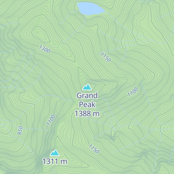 Map of Grand Peak