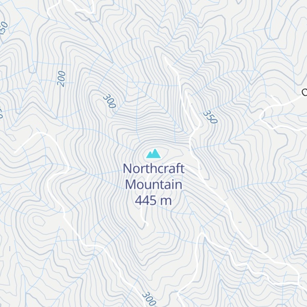 Map of Northcraft Mountain