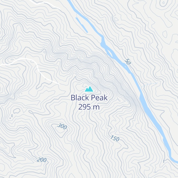 Map of Black Peak