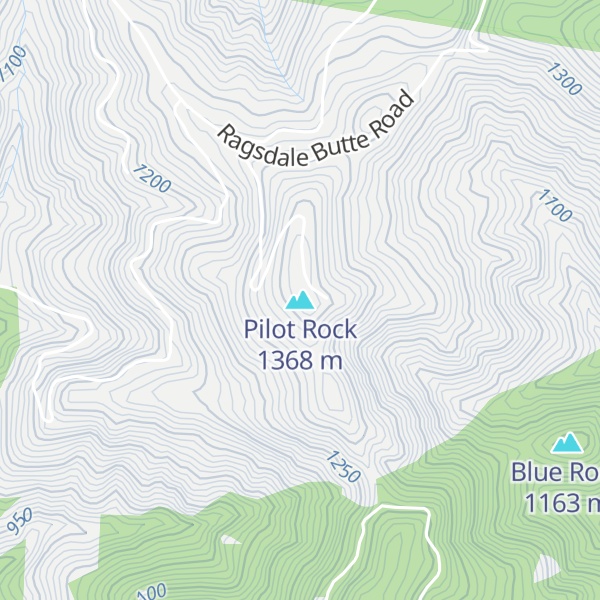 Map of Pilot Rock