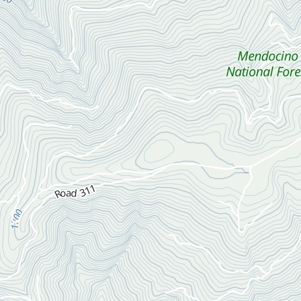 Map of Bear Wallow Ridge