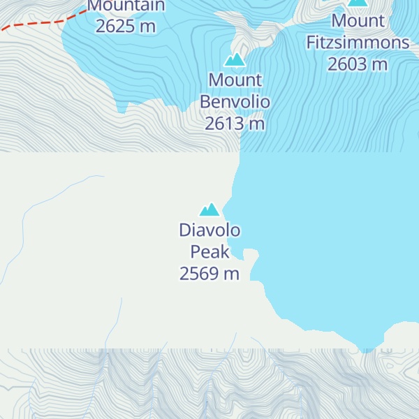 Map of Diavolo Peak