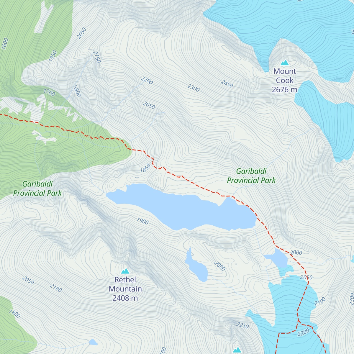 Wedgemount Hut map
