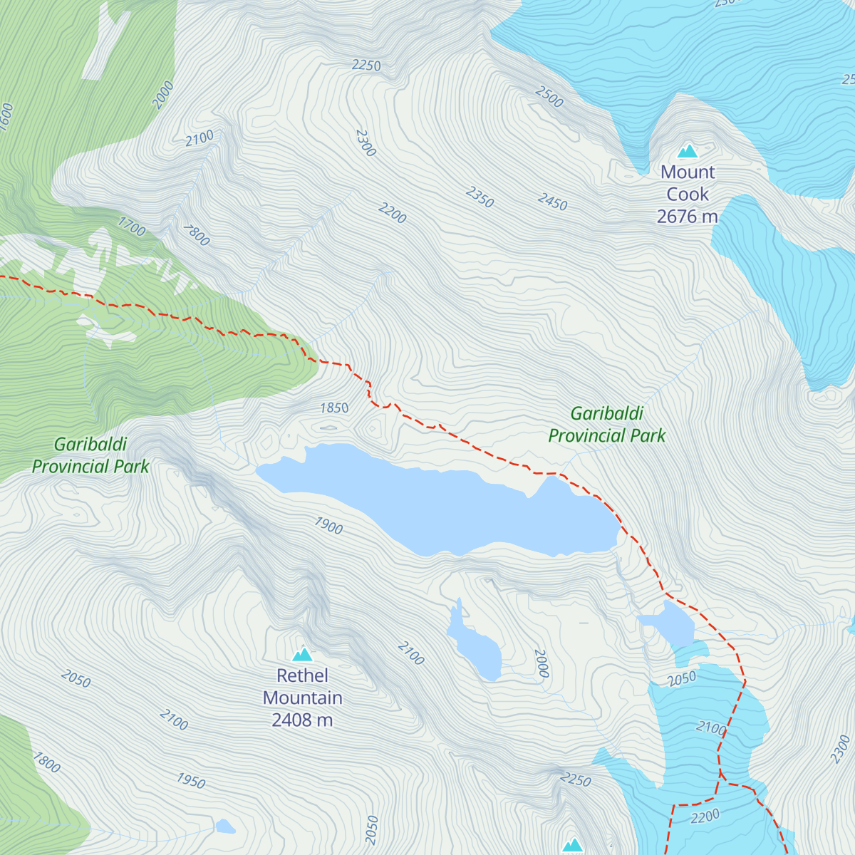 Wedgemount Hut map