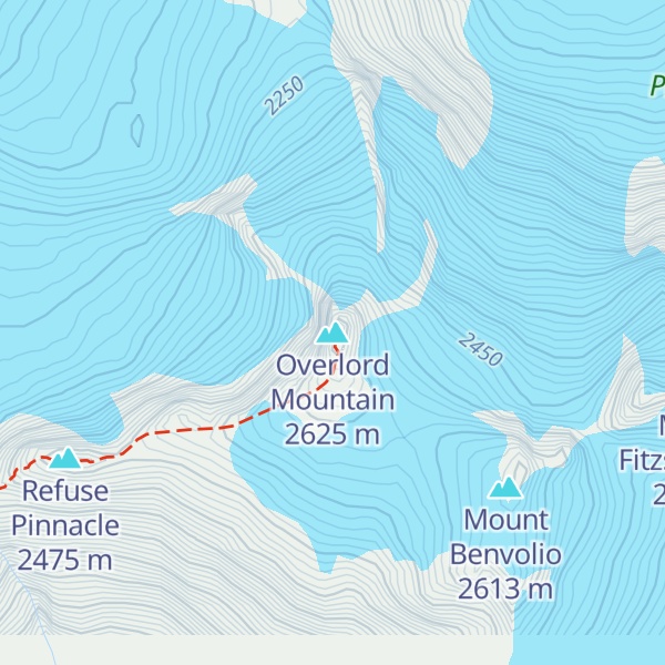 Map of Overlord Mountain