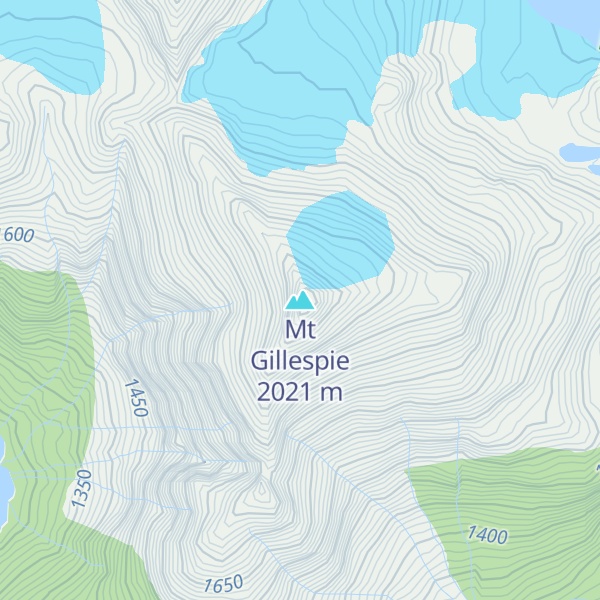 Map of Mt Gillespie