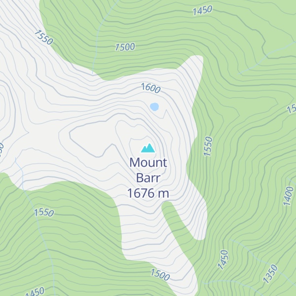 Map of Mount Barr