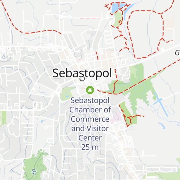 Map of Sebastopol Chamber of Commerce and Visitor Center