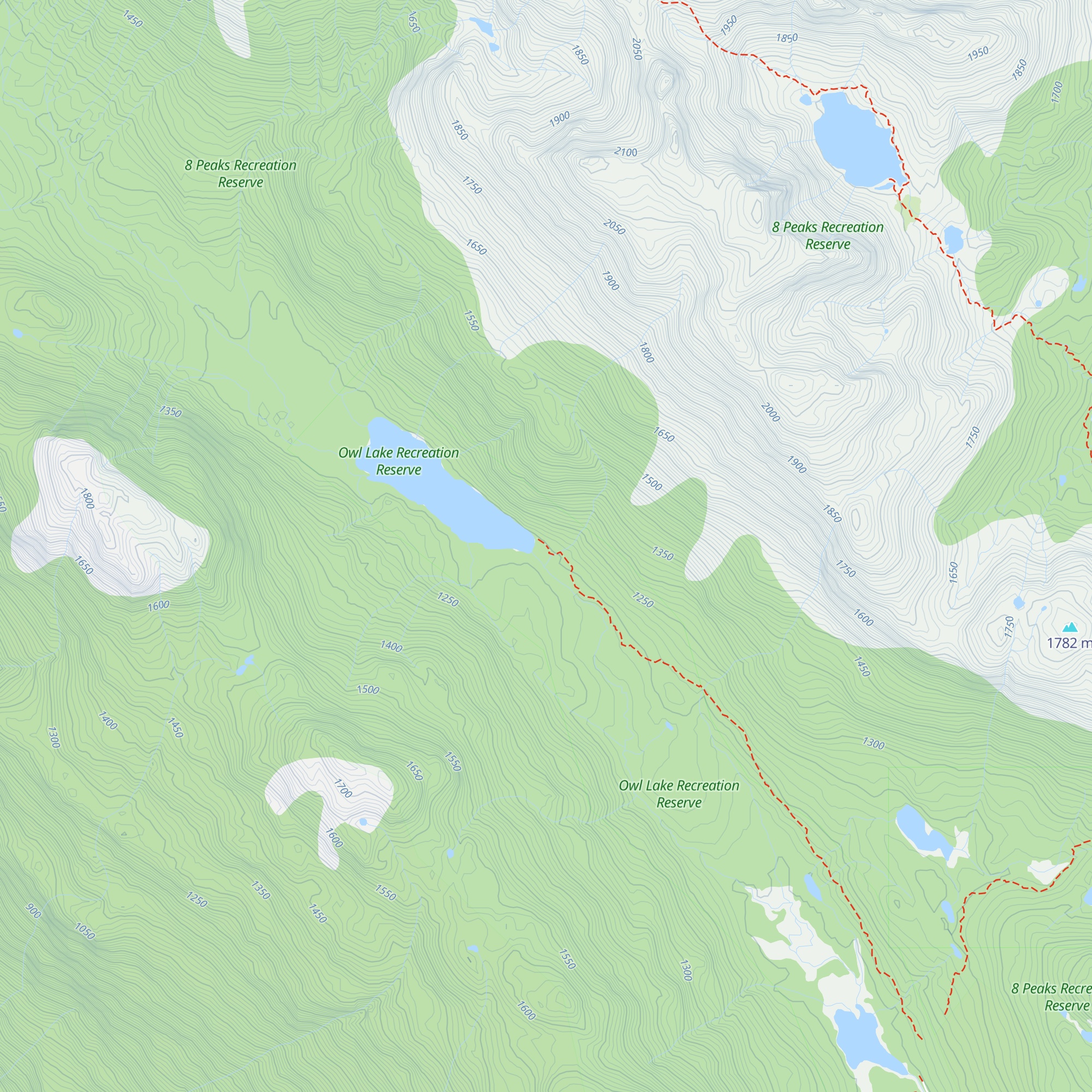 Owl Lake Cabin map