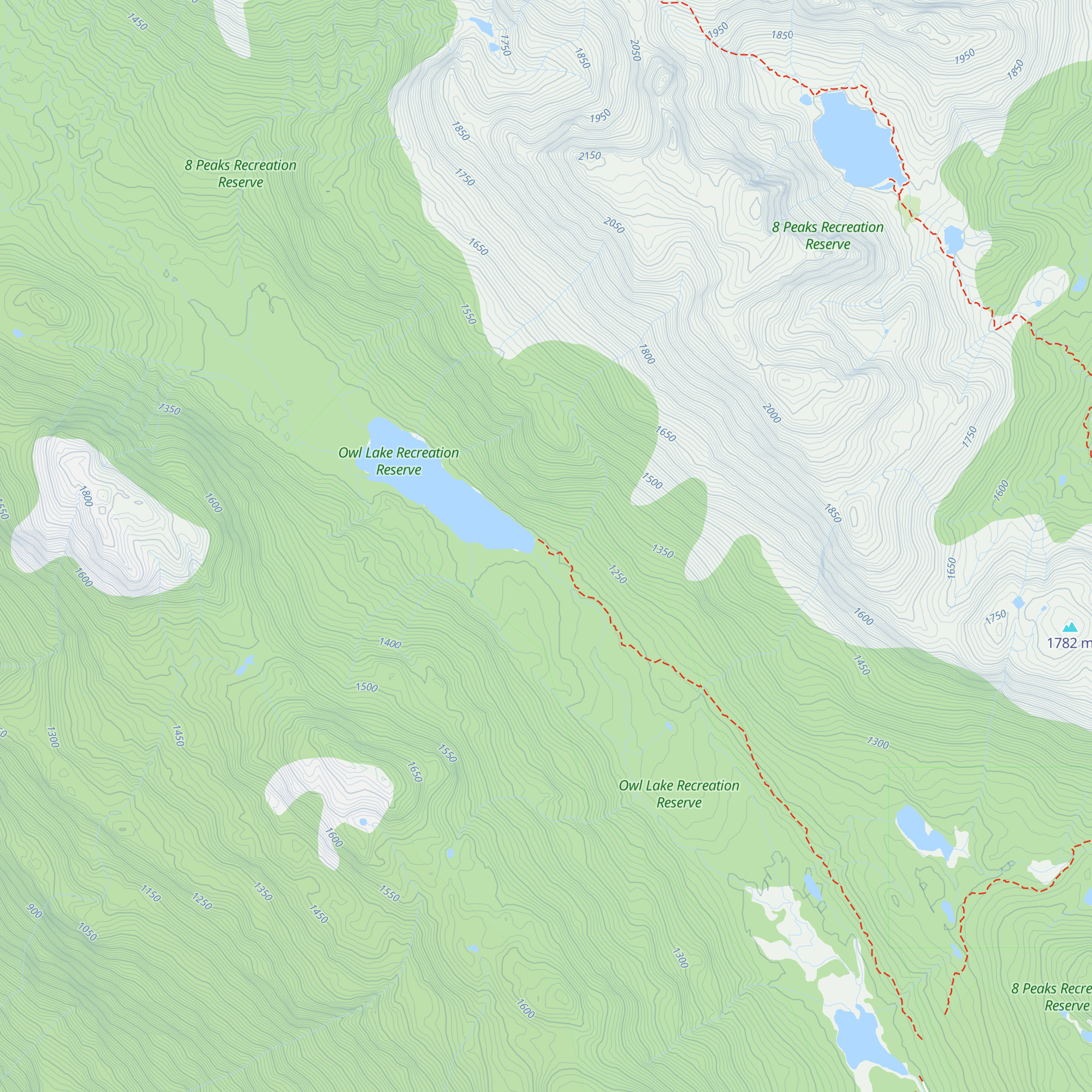 Owl Lake Cabin map