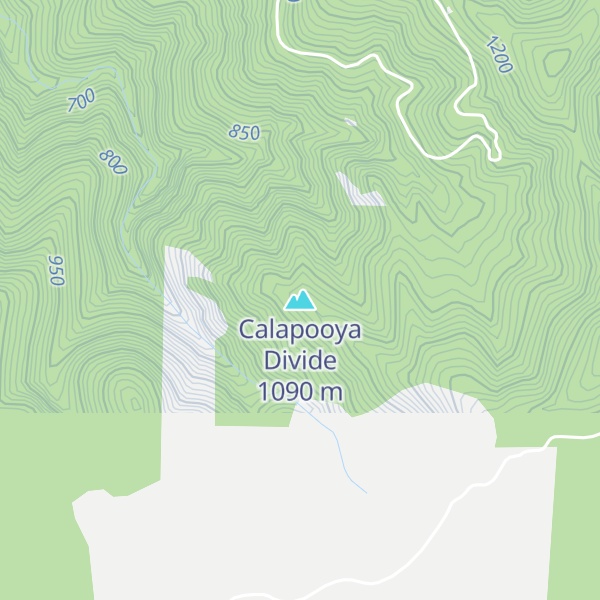 Map of Calapooya Divide