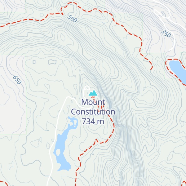 Map of Mount Constitution