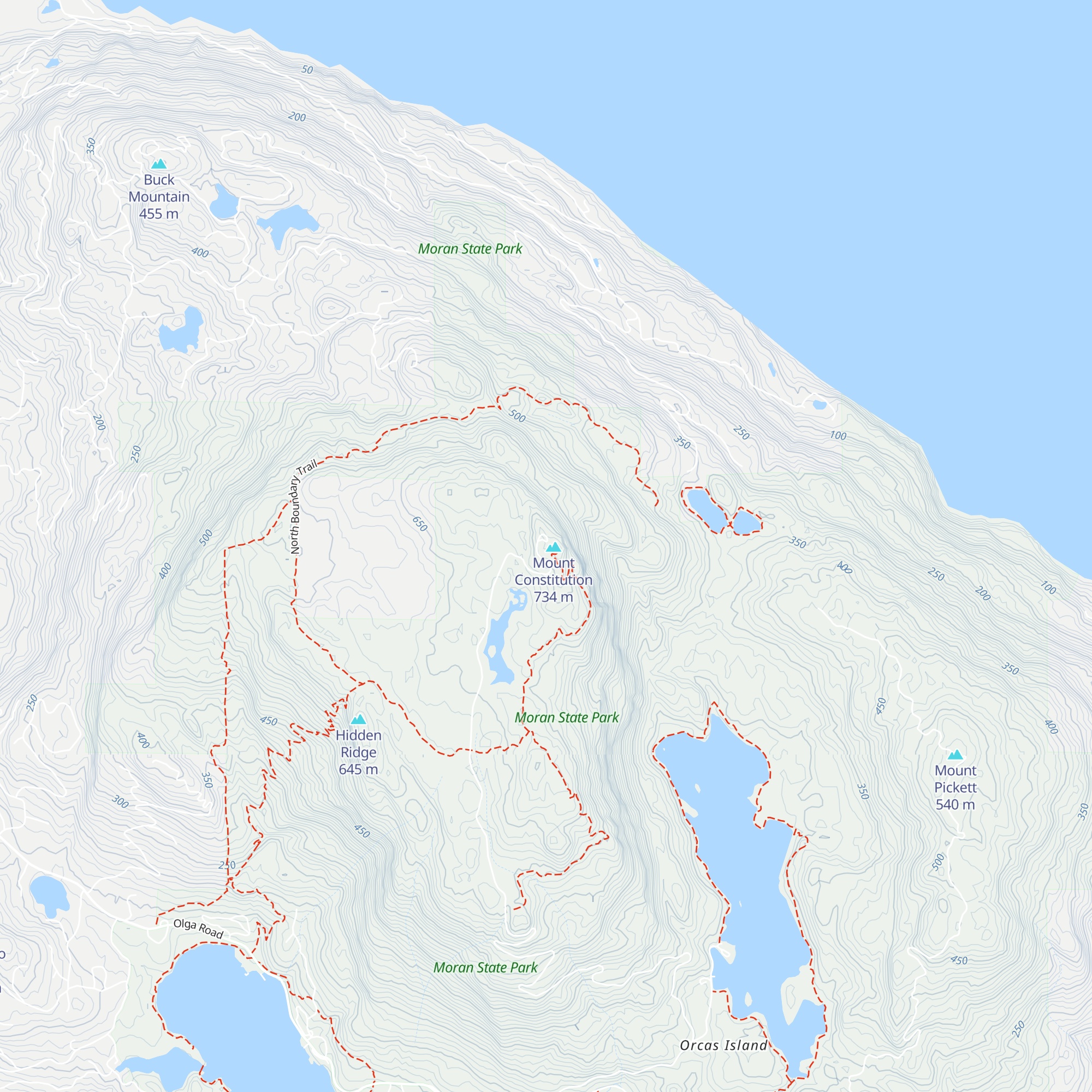 Summit Visitor Center map