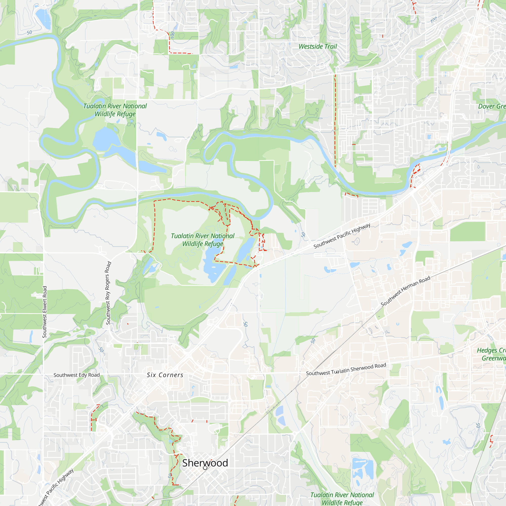 Tualatin River National Wildlife Refuge Visitor Center map