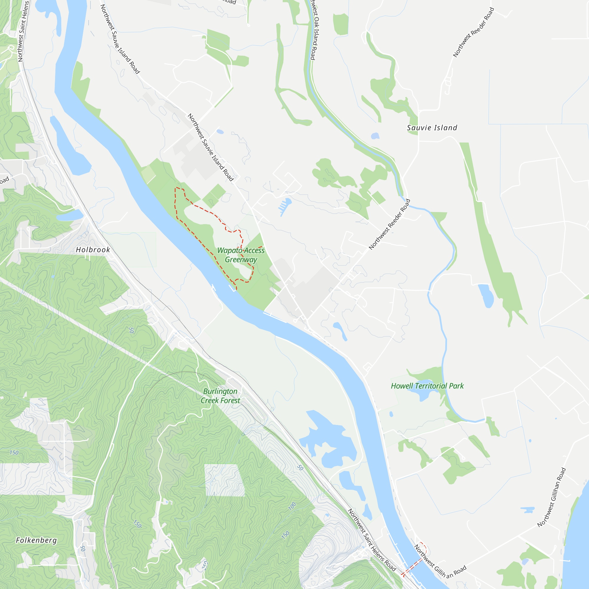Sauvie Island Visitor Information map