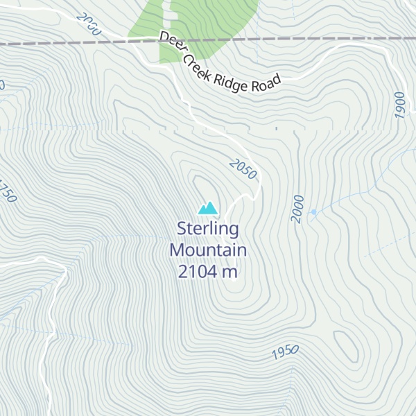 Map of Sterling Mountain