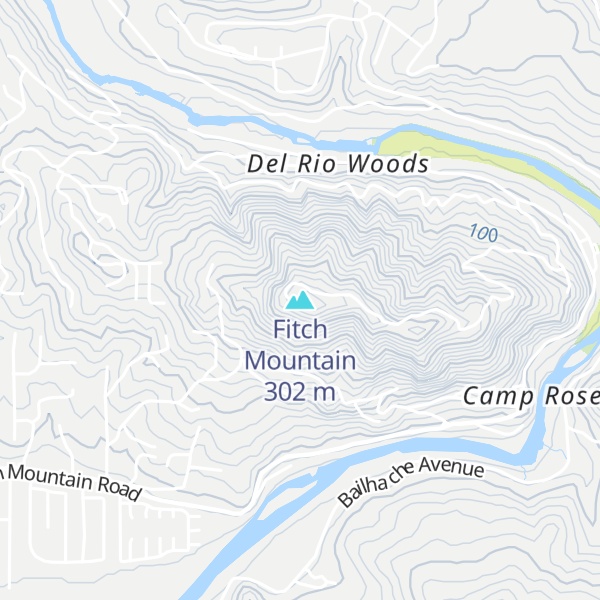 Map of Fitch Mountain