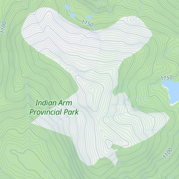 Map of Hixon Peak