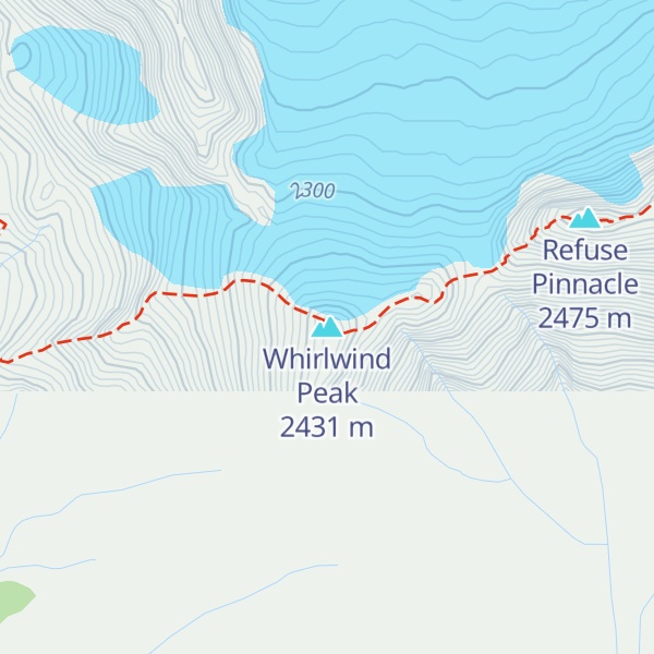 Map of Whirlwind Peak