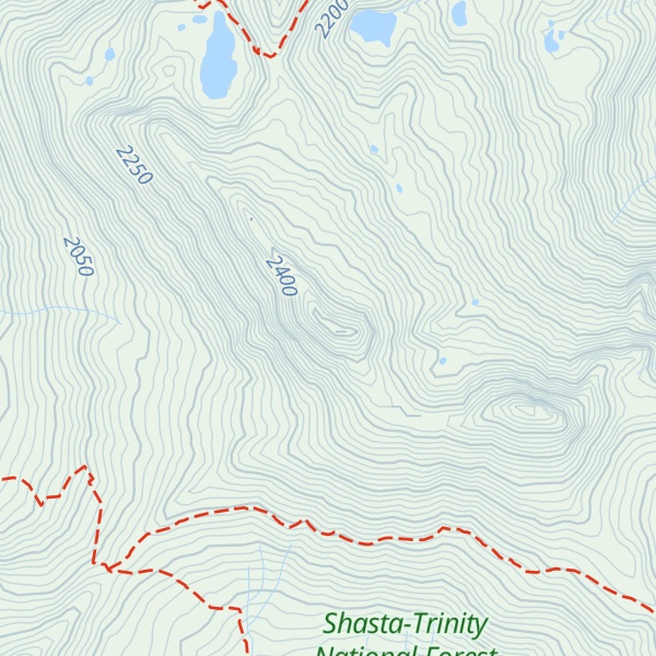 Map of Tomahawk Pack Peak