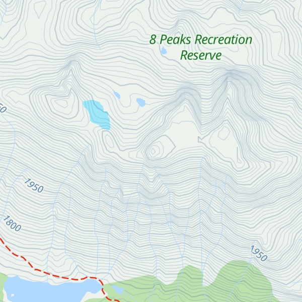 Map of Seven O'clock Mountain