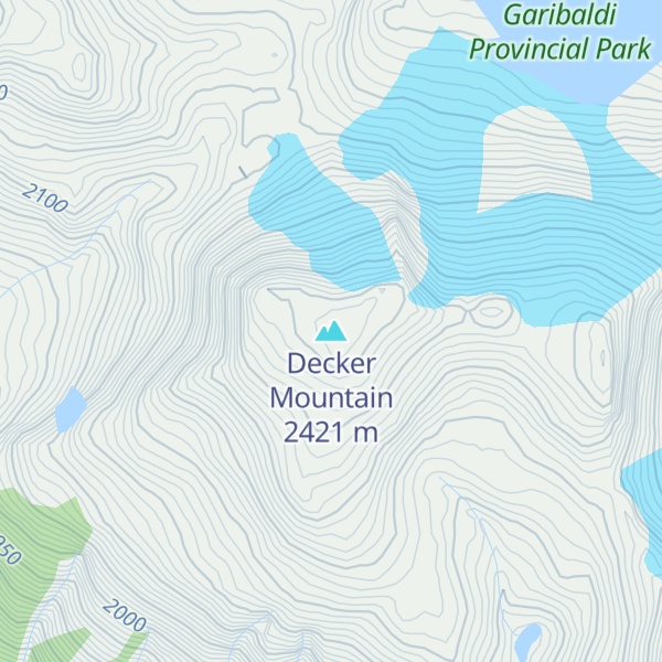 Map of Decker Mountain