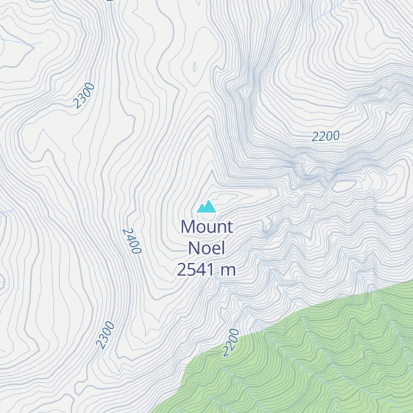 Map of Mount Noel