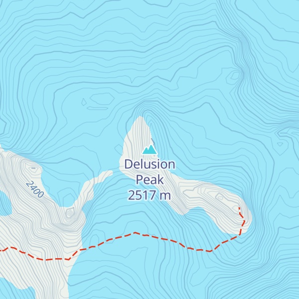 Map of Delusion Peak
