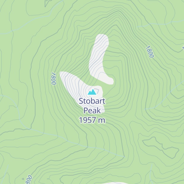 Map of Stobart Peak