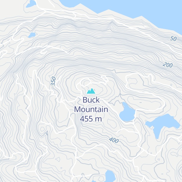 Map of Buck Mountain