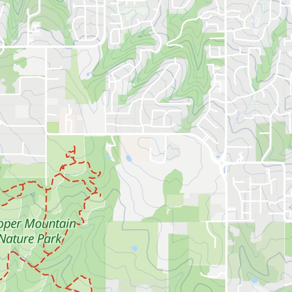 Map of Cooper Mountain