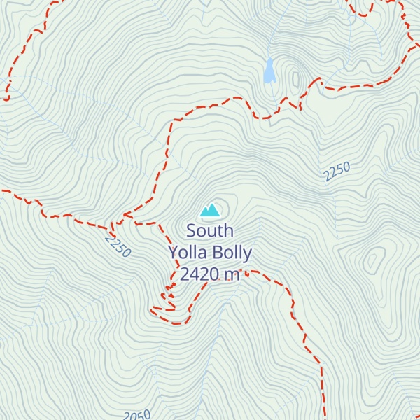 Map of South Yolla Bolly