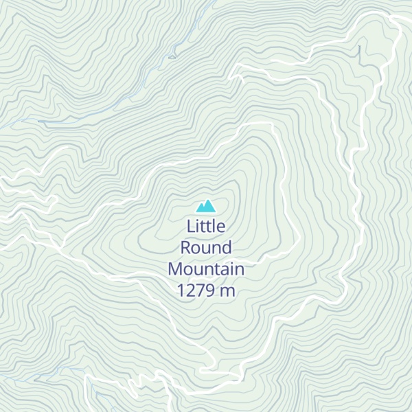 Map of Little Round Mountain