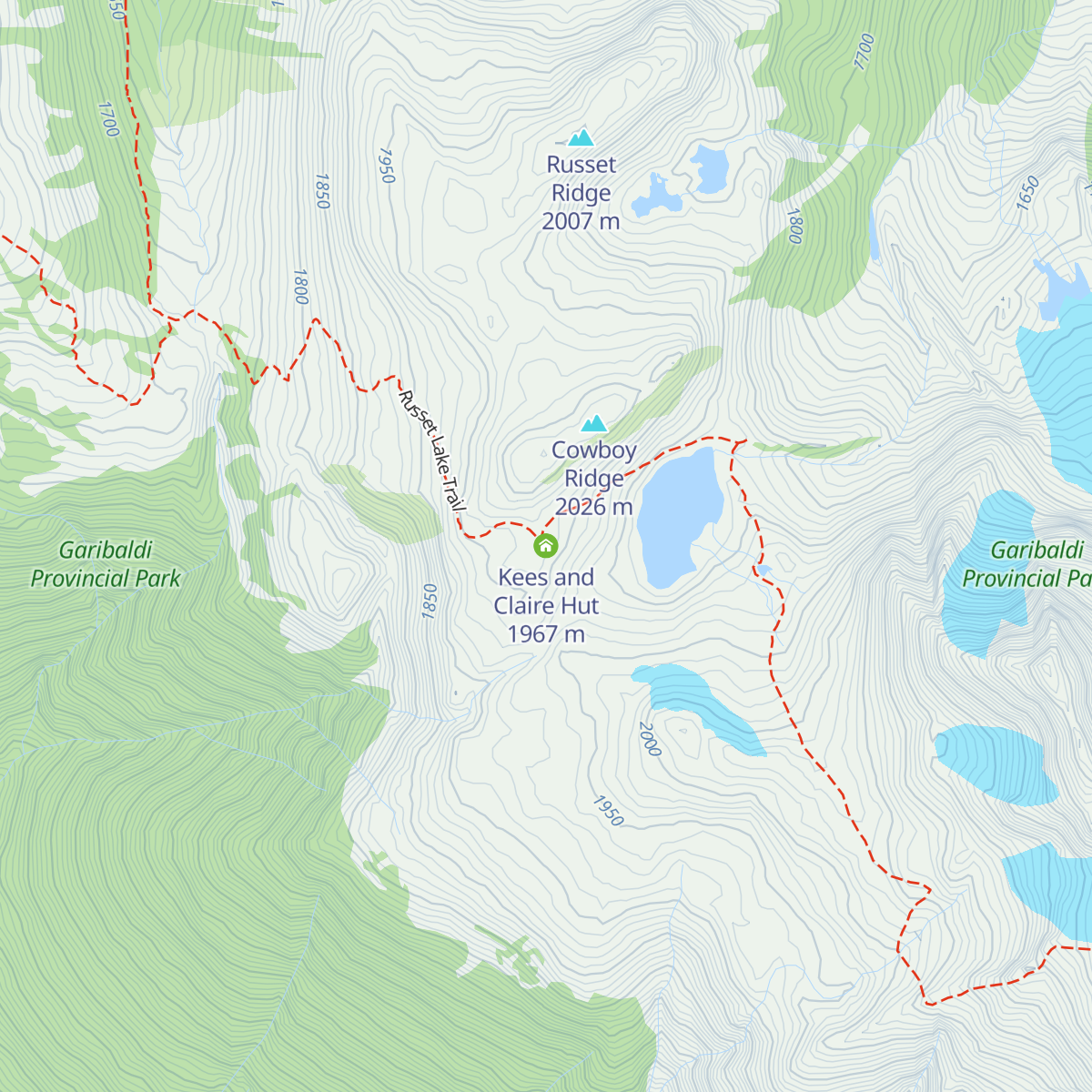 Kees and Claire Hut map