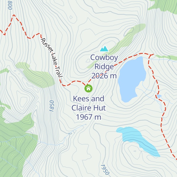 Map of Kees and Claire Hut