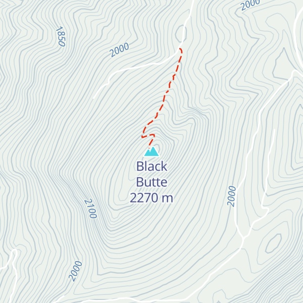 Map of Black Butte