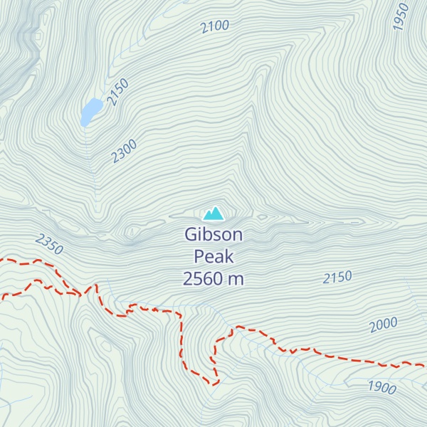 Map of Gibson Peak